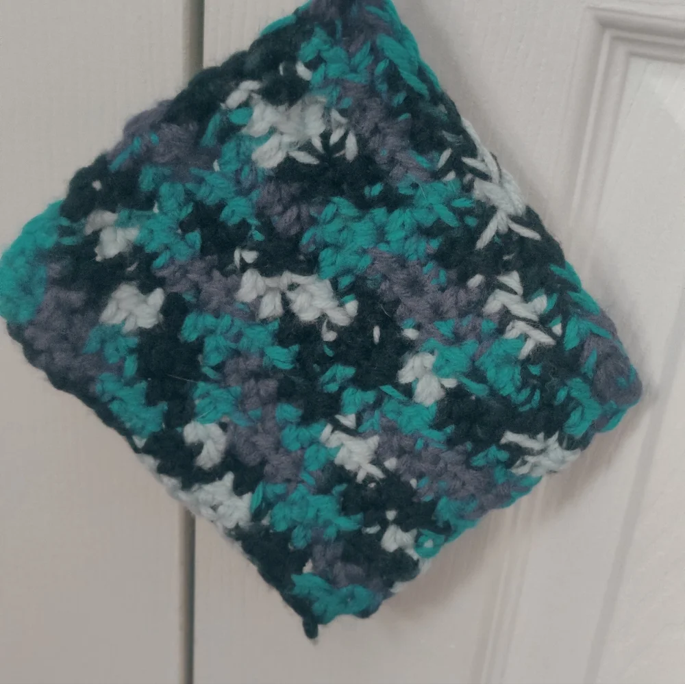 Multi-purpose crochet cloths. Set of 3. Handmade
